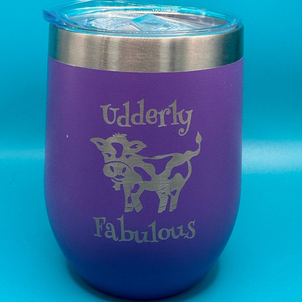Udderly Fabulous Cute Cow Tumbler For Anyone! New Without Tag !